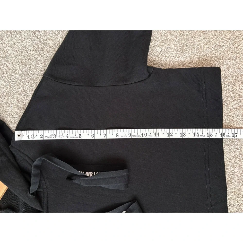 Alo Yoga Womens Short Sleeve Cropped Hoodie Black 